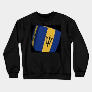 Barbados Flag cubed Crewneck Sweatshirt